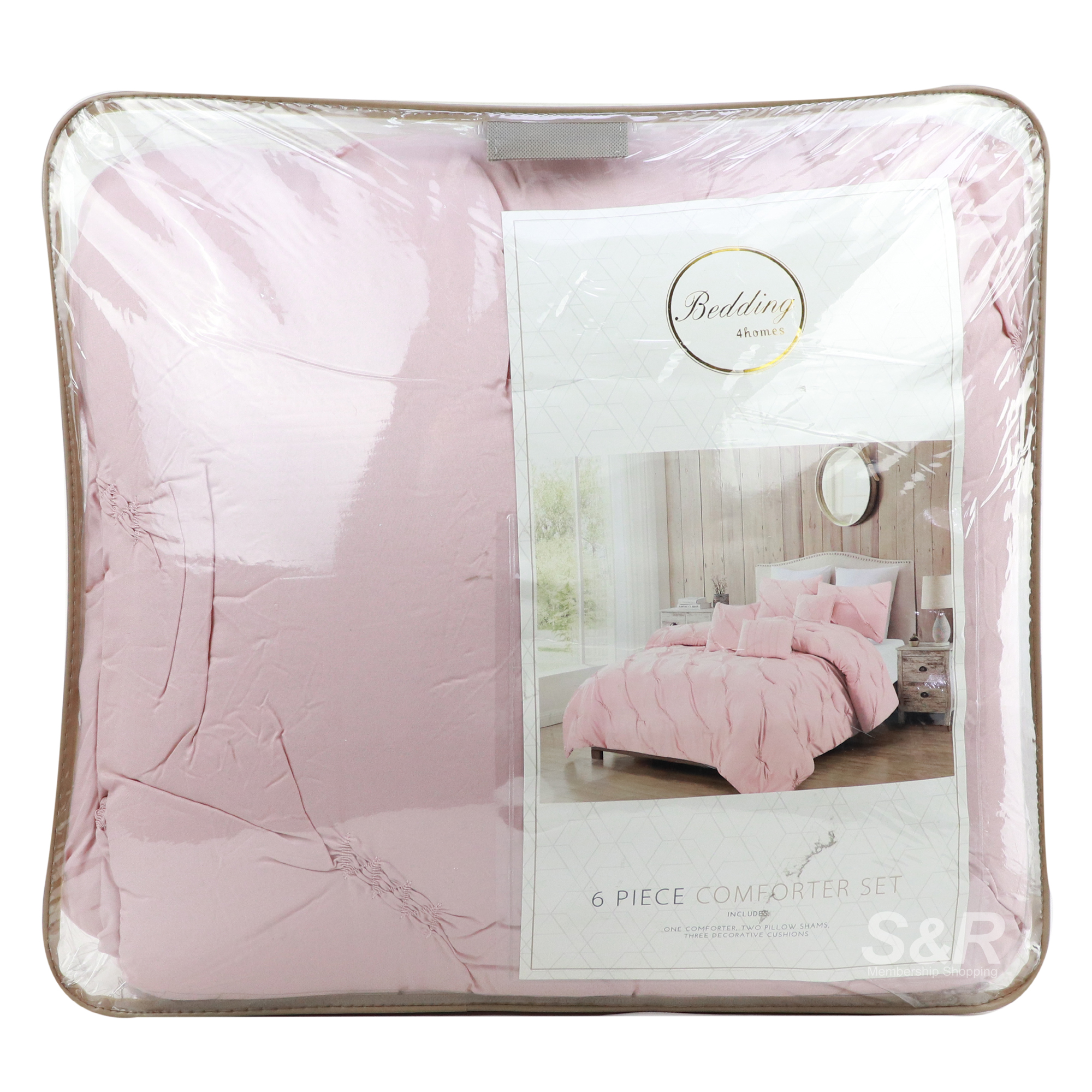 Pure Dwellings Pink Beddings King Size 1 Set